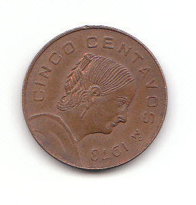  5 Centavos Mexiko 1973 (B679)   