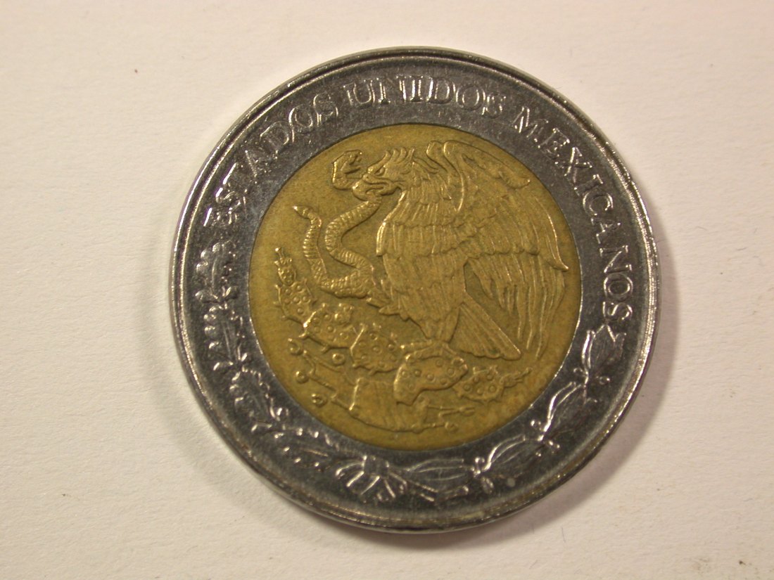  15005 Mexico  1 Peso 1993 in ss+ Orginalbilder   