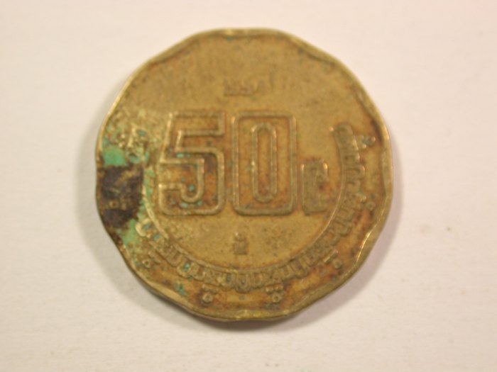 15005 Mexico 50 Centavos 1994 Belegstück Orginalbilder