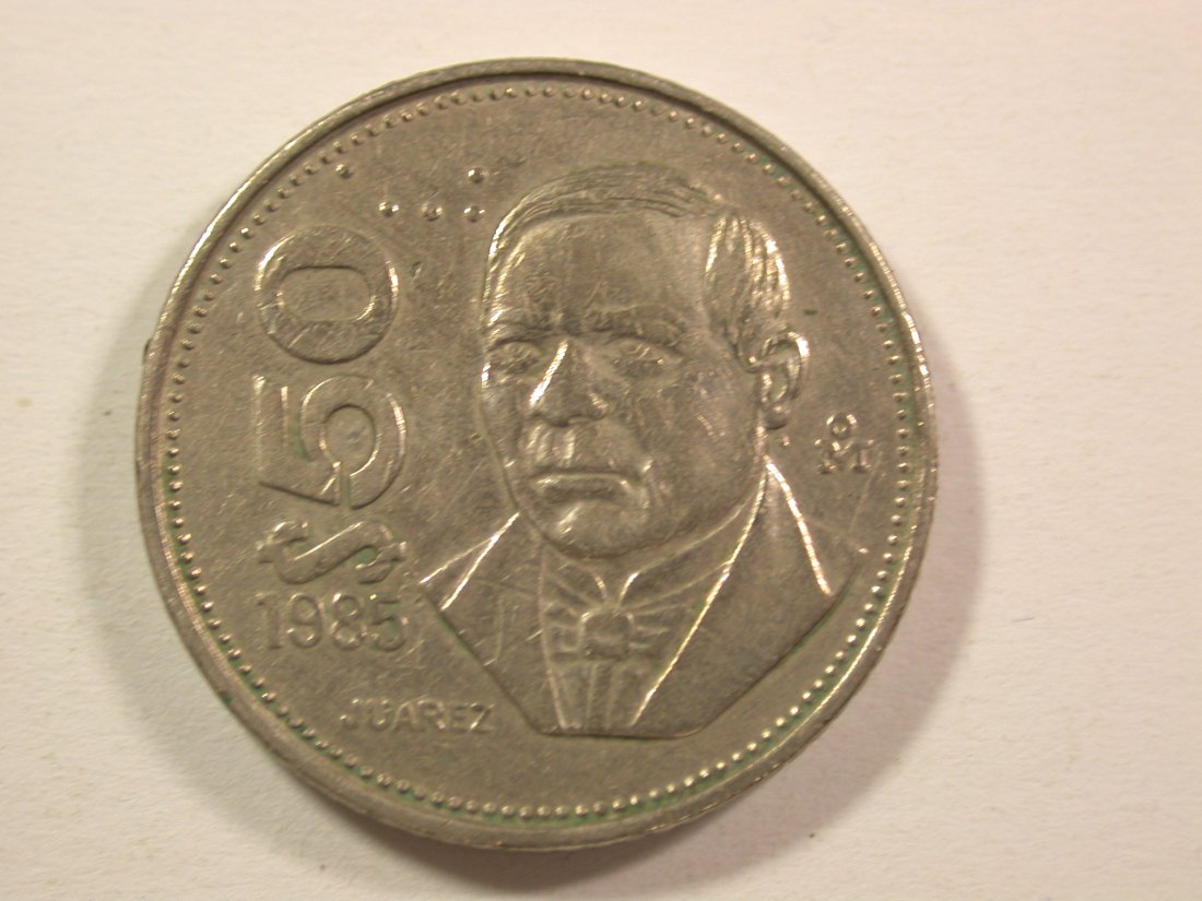 15005 Mexico 50 Pesos 1985 Juarez in ss Orginalbilder
