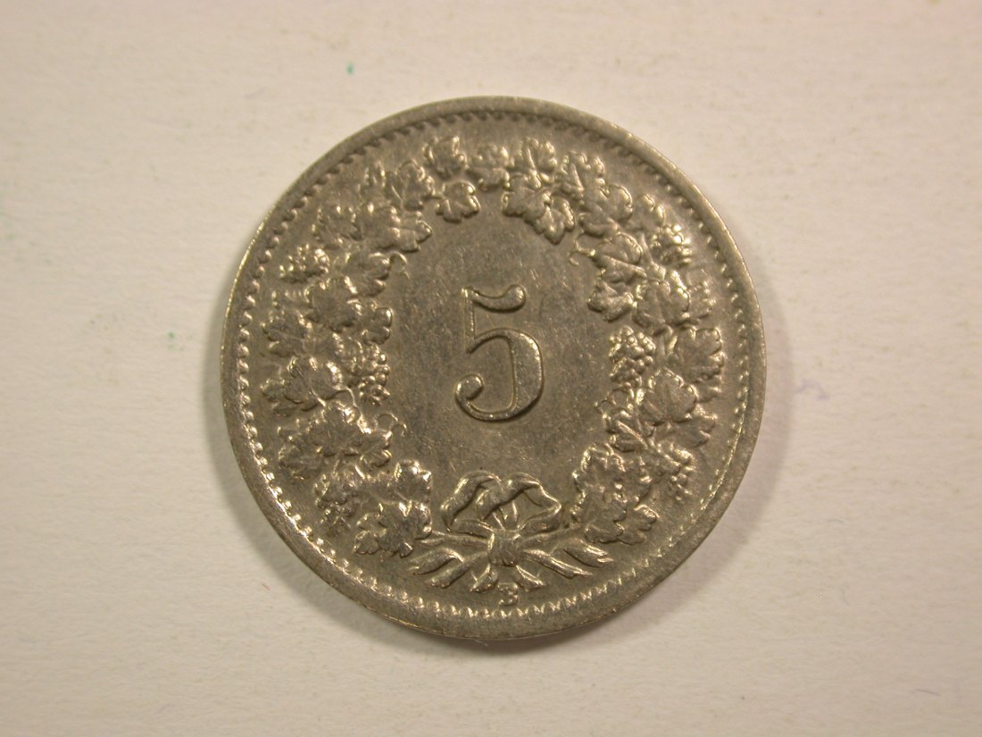 15005 Schweiz 5 Rappen 1946 in ss Orginalbilder