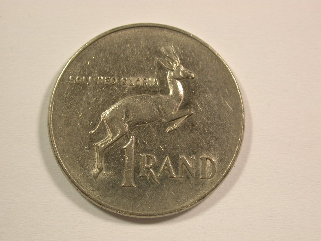 15006 Südafrika 1 Rand 1977 in ss Orginalbilder