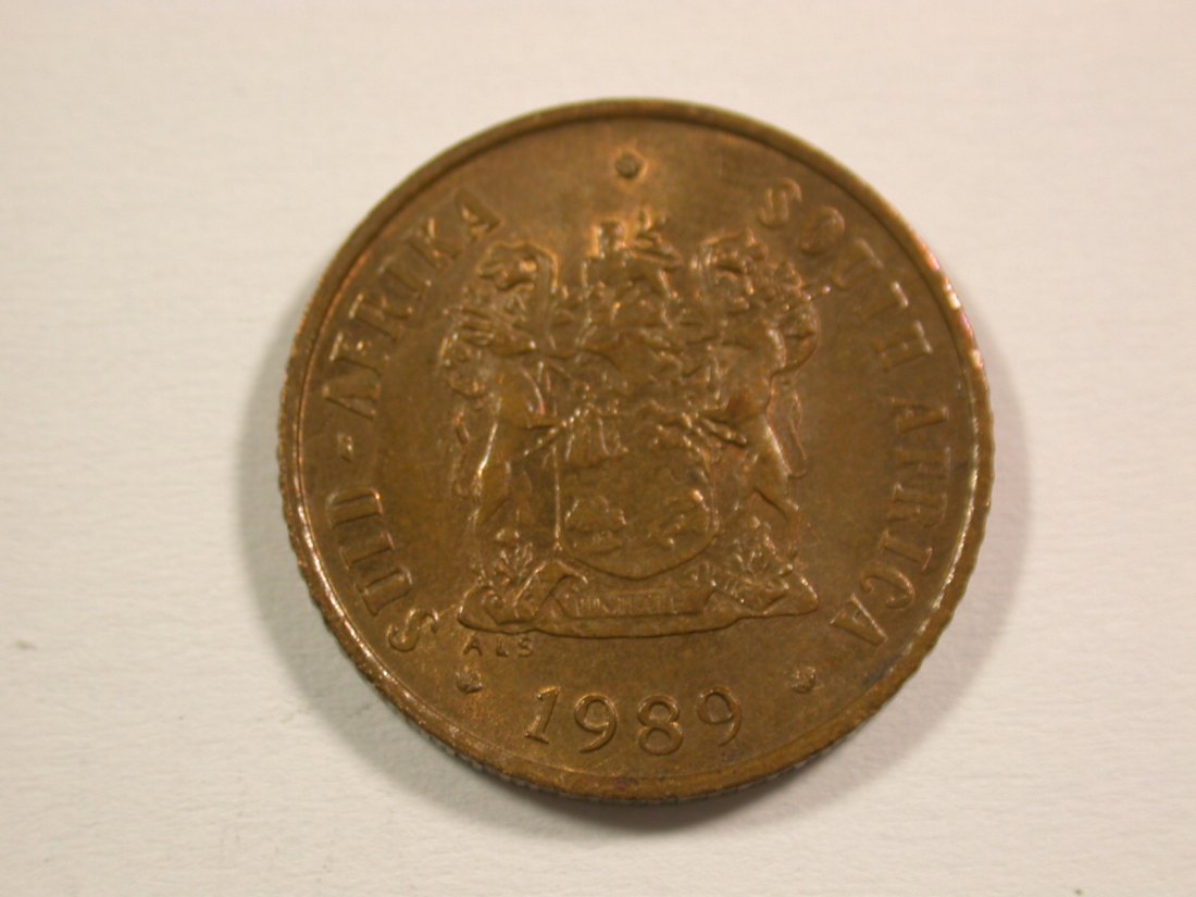  15006 Südafrika  1 Cent 1989 in f.st Orginalbilder   