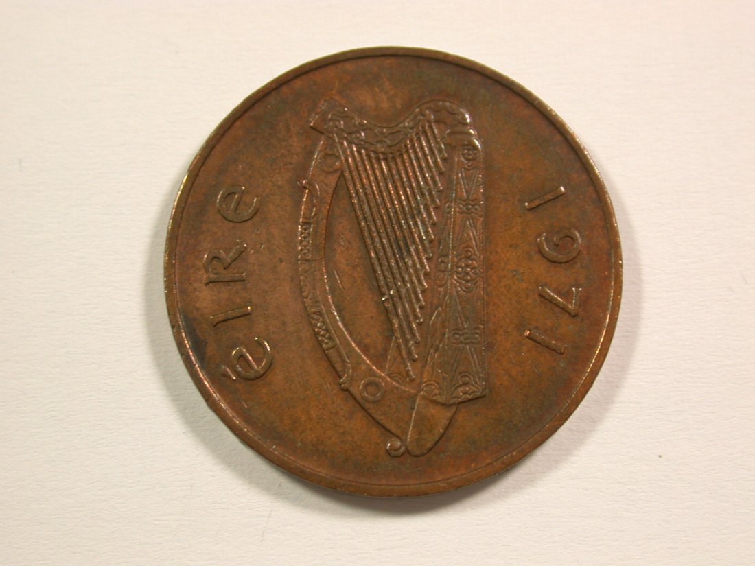  15006 Irland  2 Pence 1971 Orginalbilder   