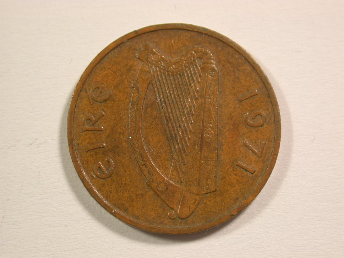  15006 Irland  1 Penny 1971 Orginalbilder   