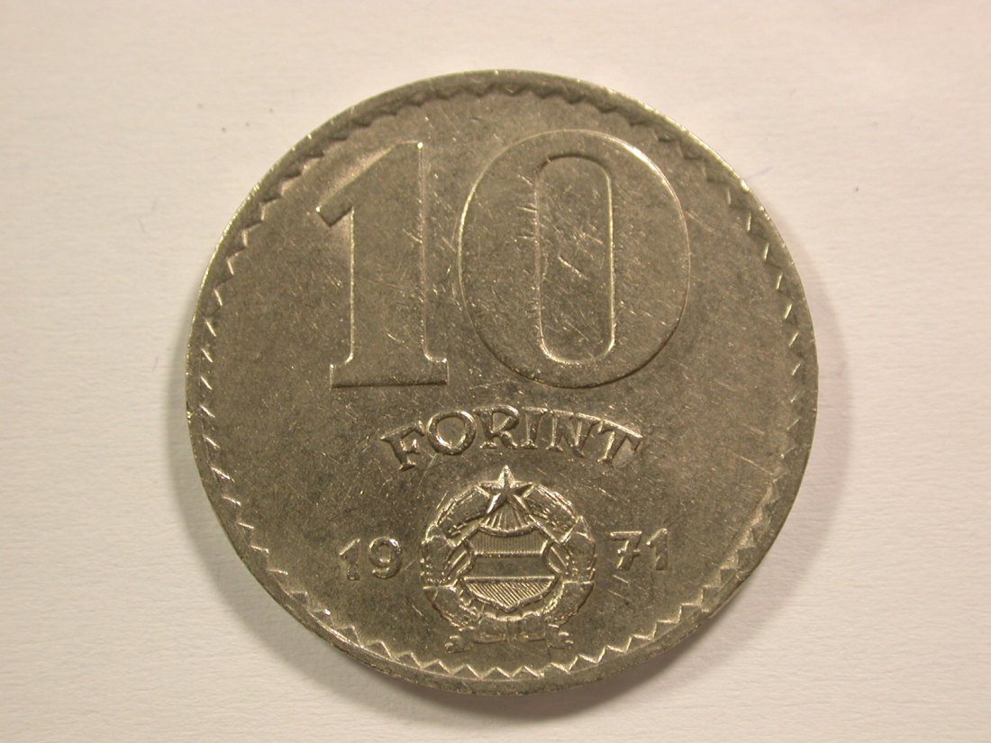  15006 Ungarn  10 Forint 1971 Orginalbilder   