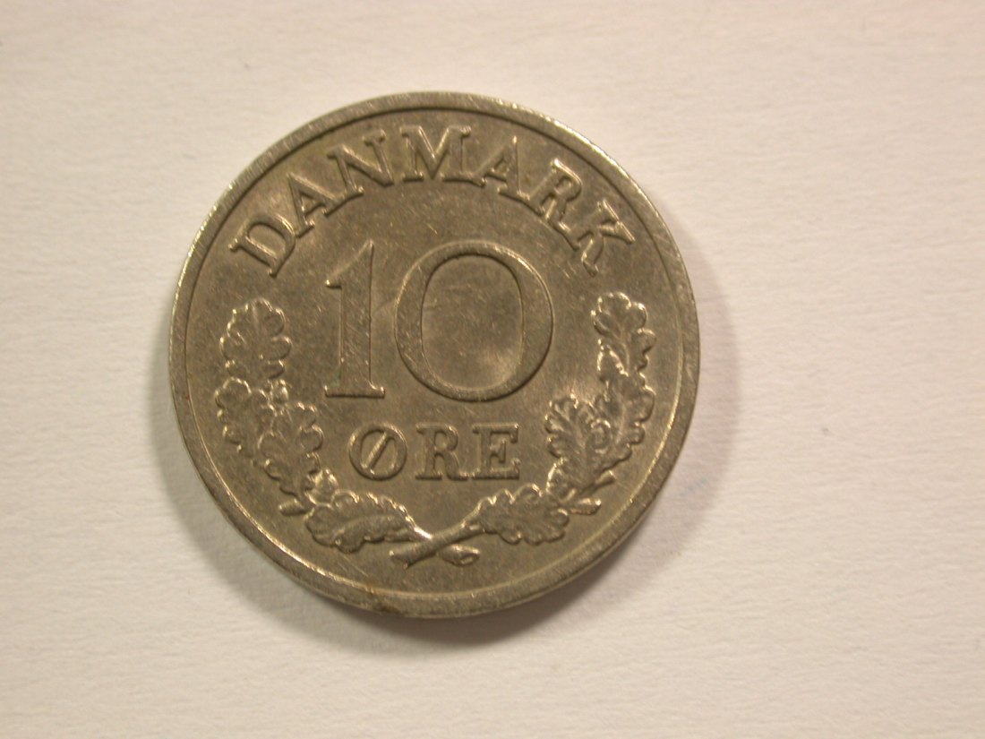  15006 Dänemark  10 Öre 1965  Orginalbilder   