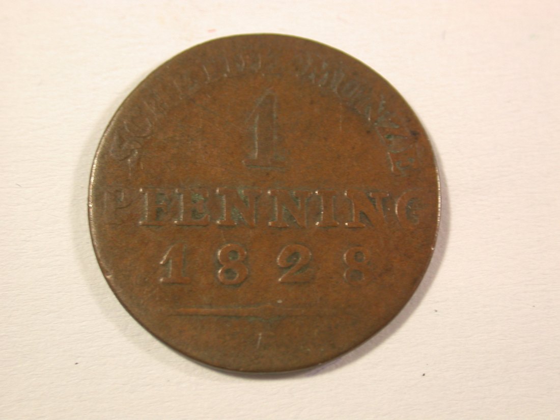 15007 Preussen 1 Pfennig 1828 A in f.s Orginalbilder