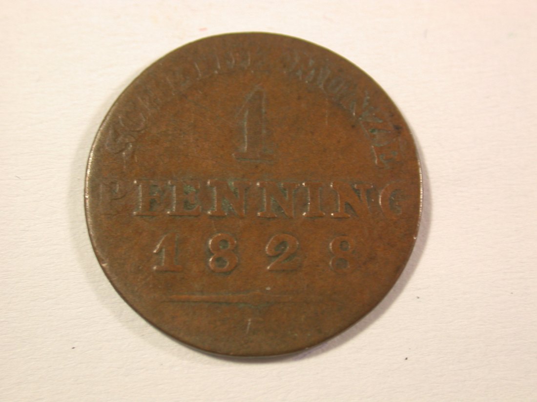  15007 Preussen 1 Pfennig  1828 A in f.s Orginalbilder   