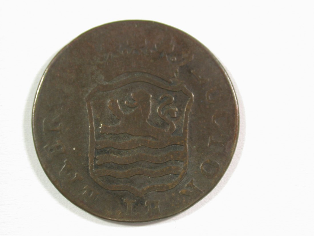  15007 Niederlande Zeeland  1 Duit 1794 in s-ss Orginalbilder   