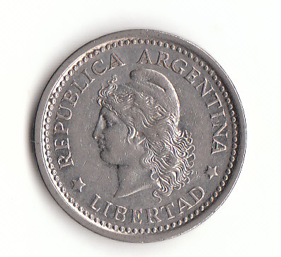  1 Peso Argentinien 1957 vorz. (B553)   
