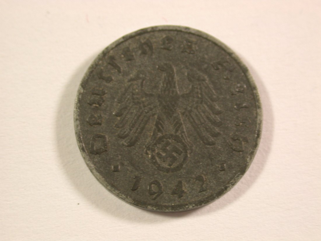  15008 3.Reich 1 Pfennig 1942 E   Orginalbilder   
