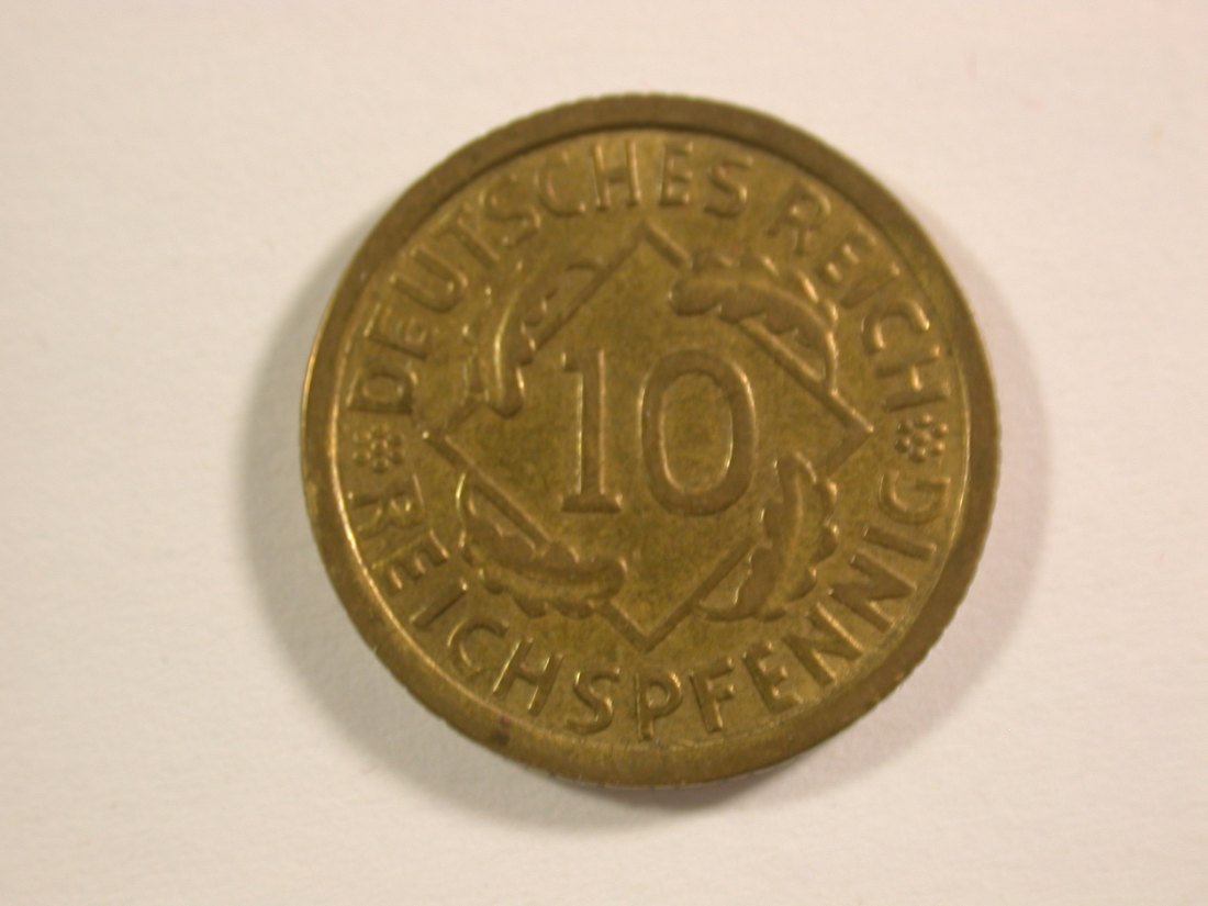  15009 Weimar  10 Reichspfennig 1933 G in ss-vz  Orginalbilder   