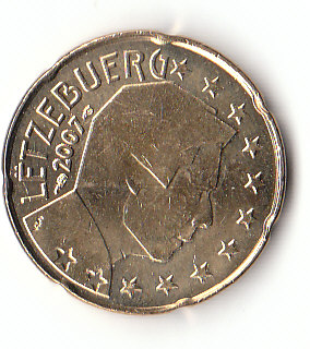 Luxemburg (A883)b. 20 Cent 2007 siehe scan