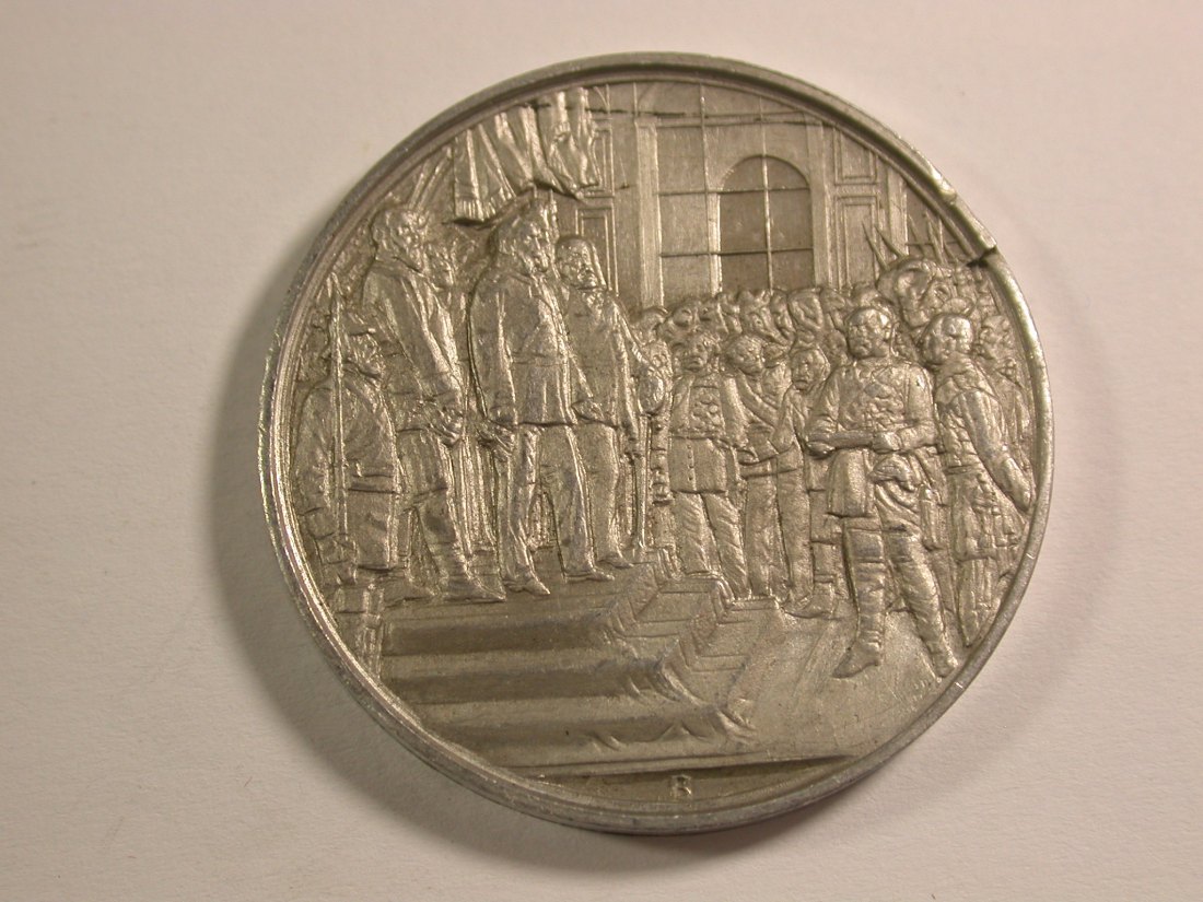  15010 Medaille Preussen 1896 auf die Kaiserproklamation in Versailles   Orginalbilder   