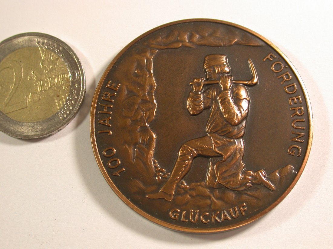  15010 Bergbau in Osterfeld Medaille 1979 50mm Orginalbilder   