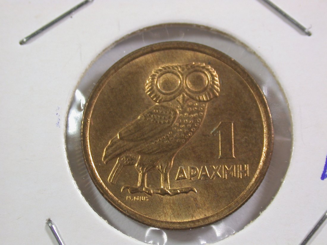  15111 Griechenland 1 Drachme 1973 in UNC Orginalbilder   