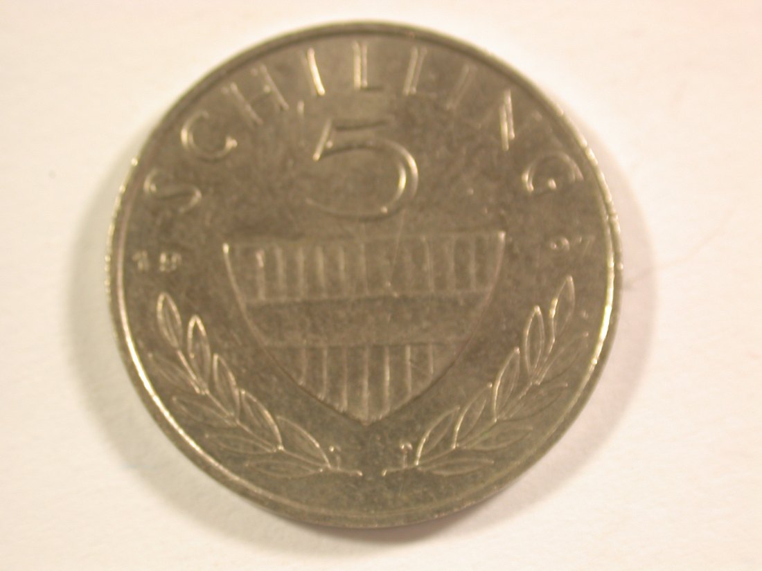  15111 Österreich 5 Schilling 1997 in UNC Orginalbilder   