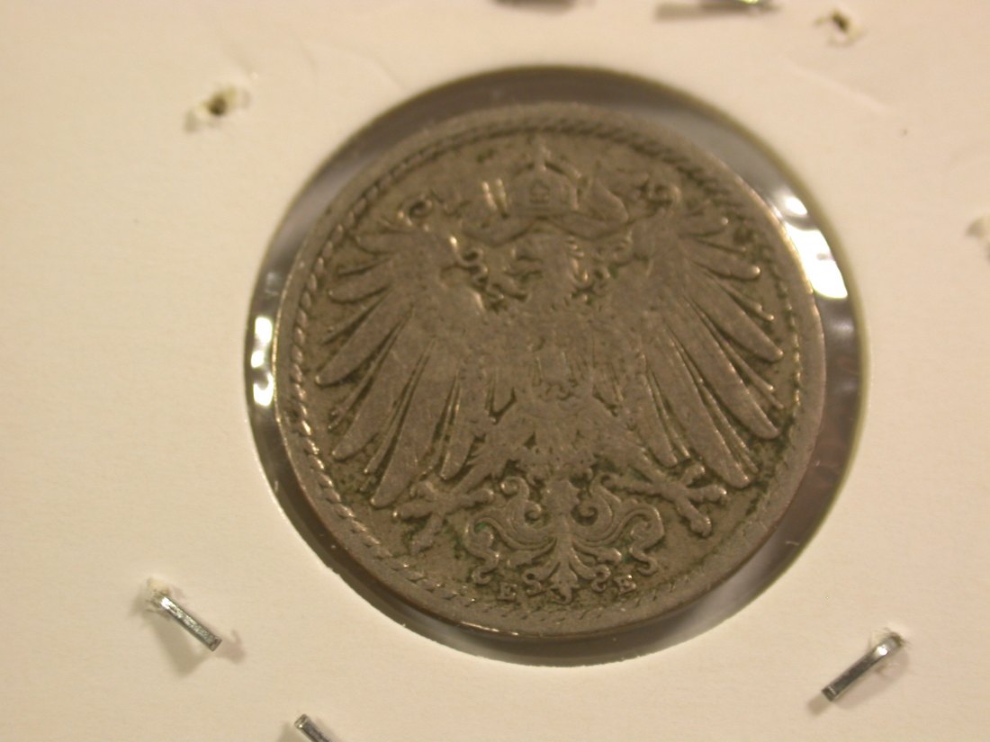  15111 KR 5 Pfennig 1901 E in ss/ss+ Orginalbilder   