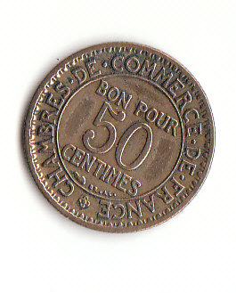  50 Centimes Frankreich 1922 (F128)   
