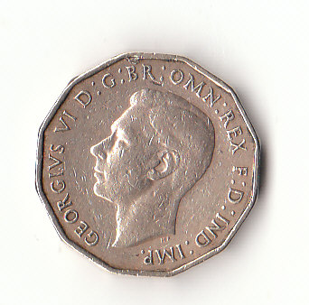  3 Pence Großbritannien 1937 (F315)   