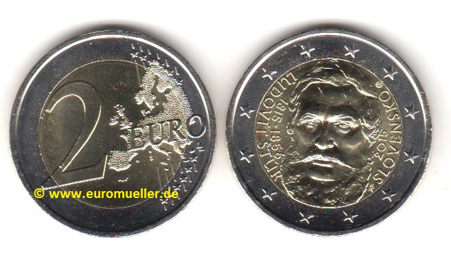 Slowakei 2 Euro Sondermünze 2015...L. Stur   