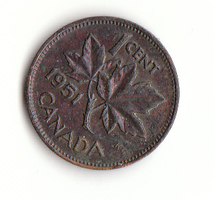  1 Cent Canada 1951 (F005)   