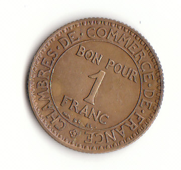  1 Franc Frankreich 1924   (F328)   