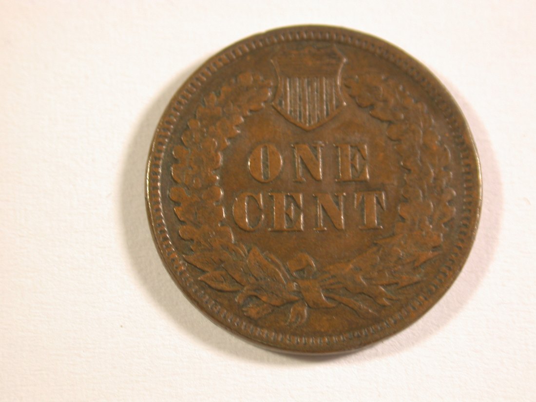  15112 USA  1 Cent 1887 in vz (XF-AU)  Orginalbilder   