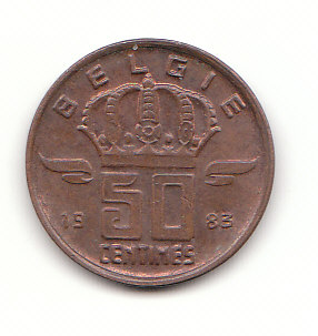  50 centimes Belgien ( belgie) 1983 (F441)   