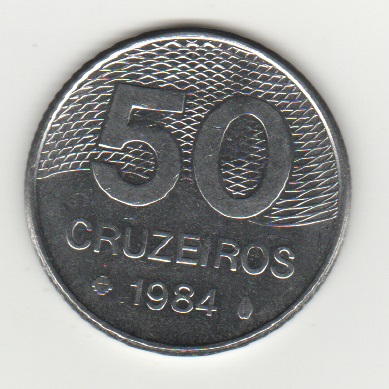  Brasilien 50 Cruzeiros 1984   