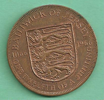  Jersey - 1/12 Shilling 1966   