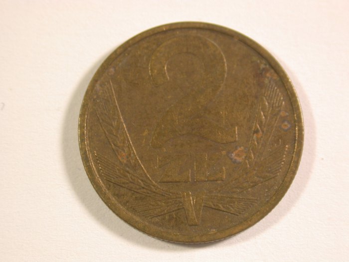 15011 Polen 2 Zloty 1978 in sehr schön Orginalbilder
