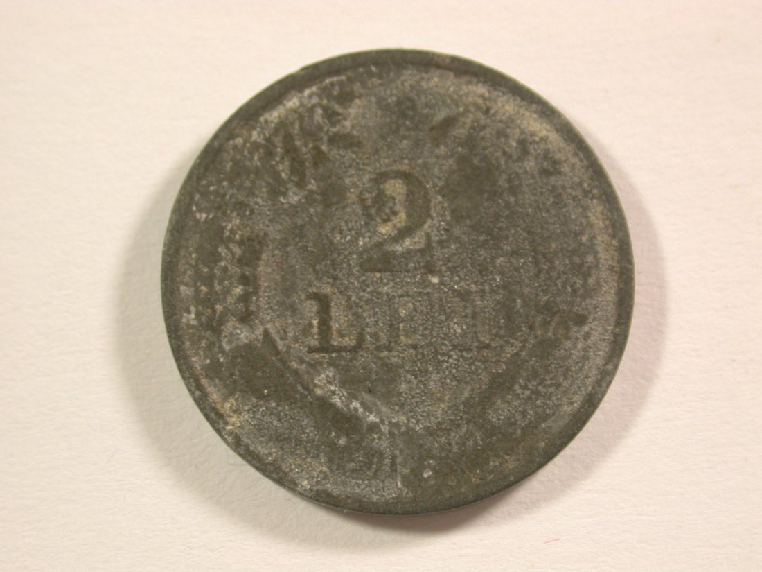 15011 Rumänien 2 Lei 1941 in gering-schön Orginalbilder