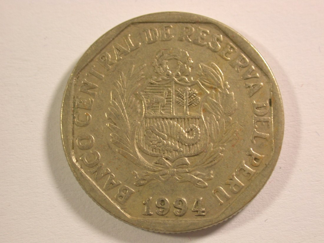  15013 Peru 1 Sol 1994 in ss+  Orginalbilder   
