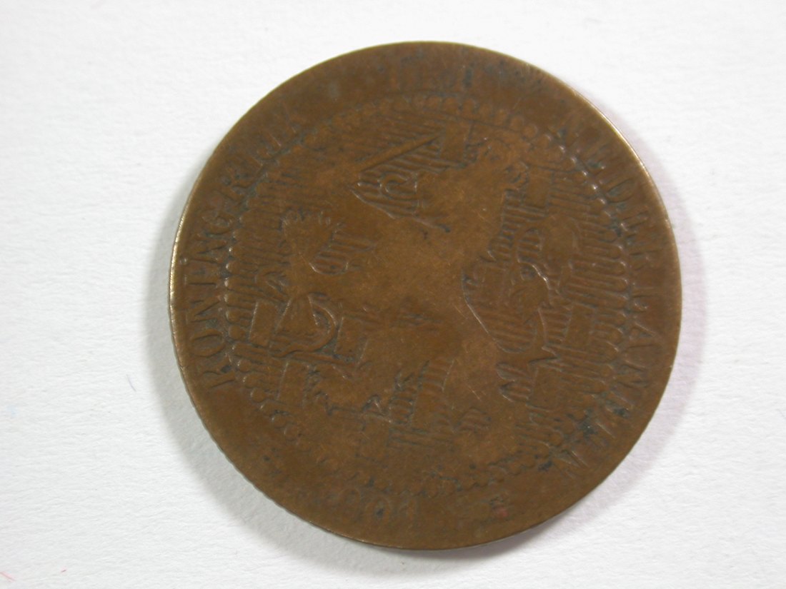  15013 Niederlande  1 Cent 1901 in s-ss  Orginalbilder   