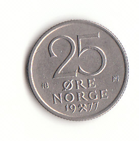 25 Öre Norwegen 1977 (B741)