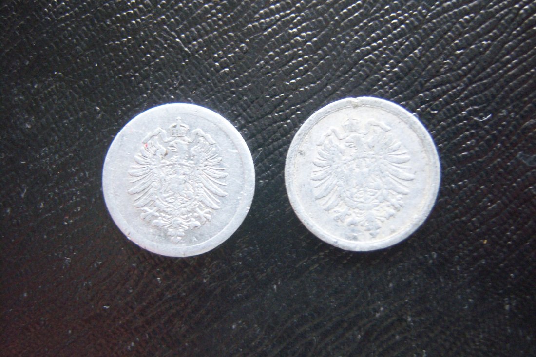  Deutsches Reich, 1 Pfennig 1917, Kriegsware   