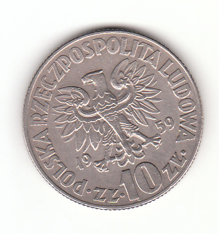  10 Zlotych 1959 Niklas Koppernigk  (H881)   