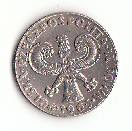  10 Zlotych 1965 Sigissäule in Warschau (B753)   