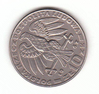  10 Zlotych Polen 1967 Karol Swierczewski   (B755)   