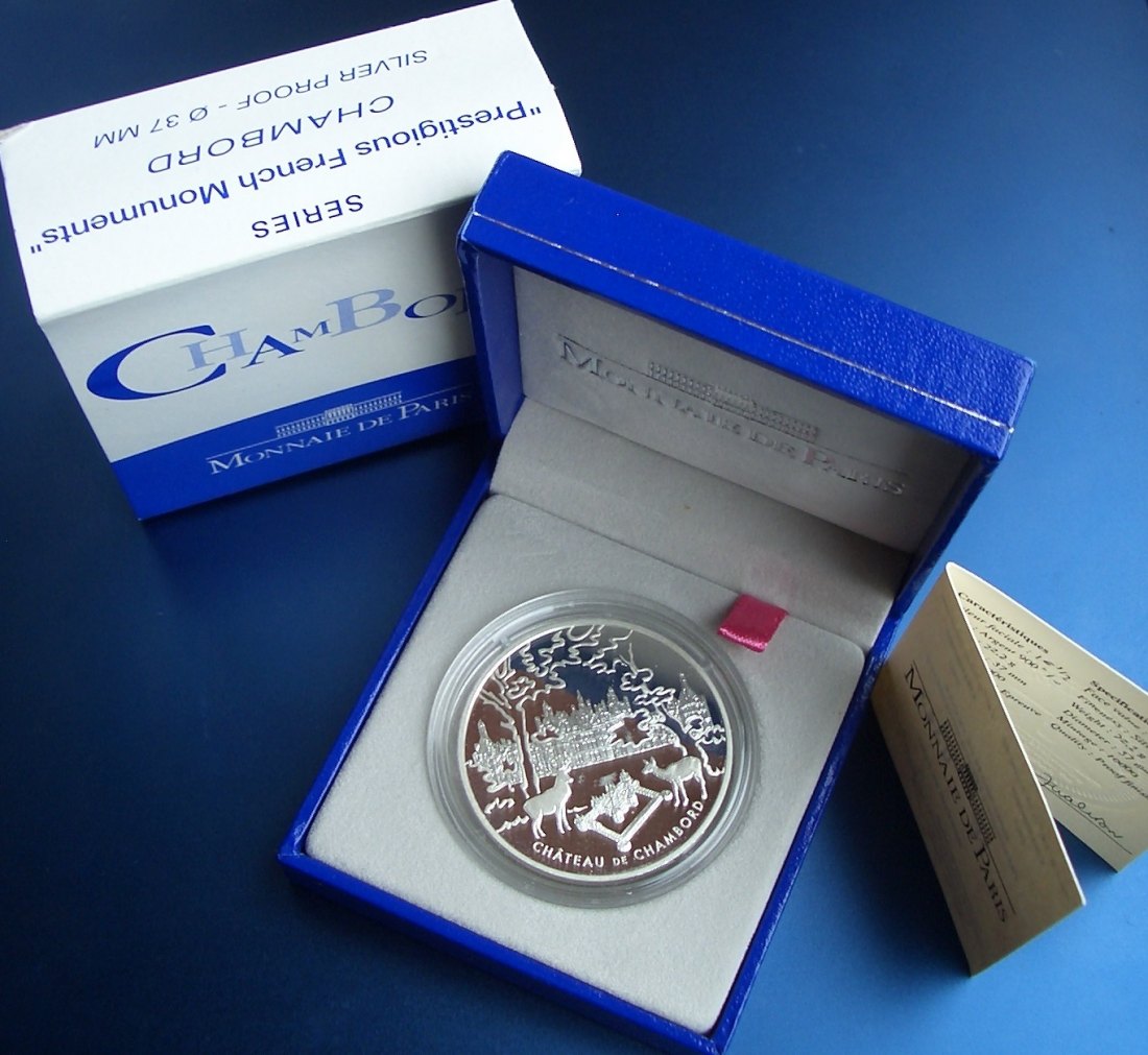 FRANKREICH 1,5€ 2003 CHAMBORD SILBER ### Reale Auflage: 10.000 Exemplare ###