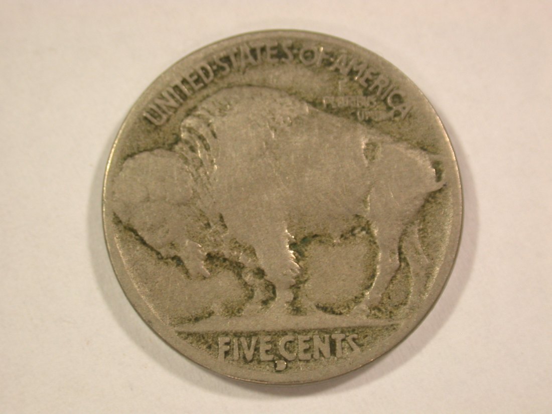  A001 USA  Nickel  5 Cent 1916 D (Denver) in ss (VF) Orginalbilder   