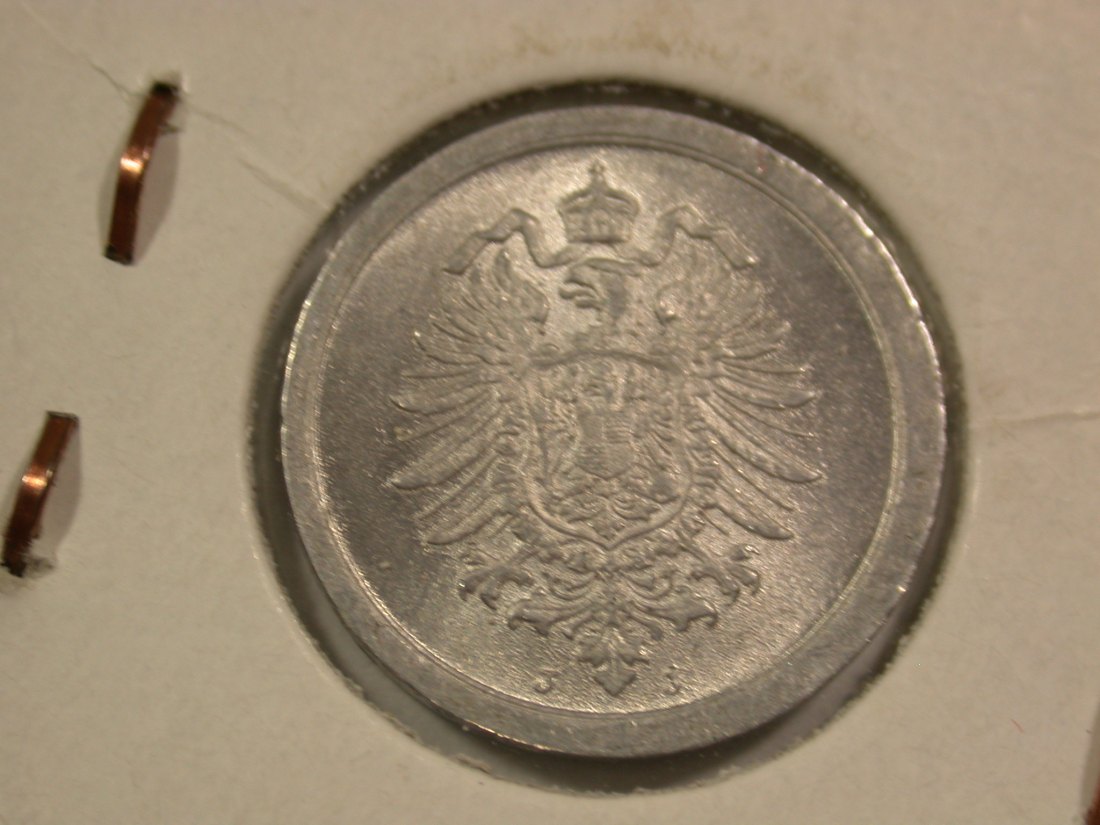  A002 KR  1 Pfennig 1917 J in ST  Orginalbilder   