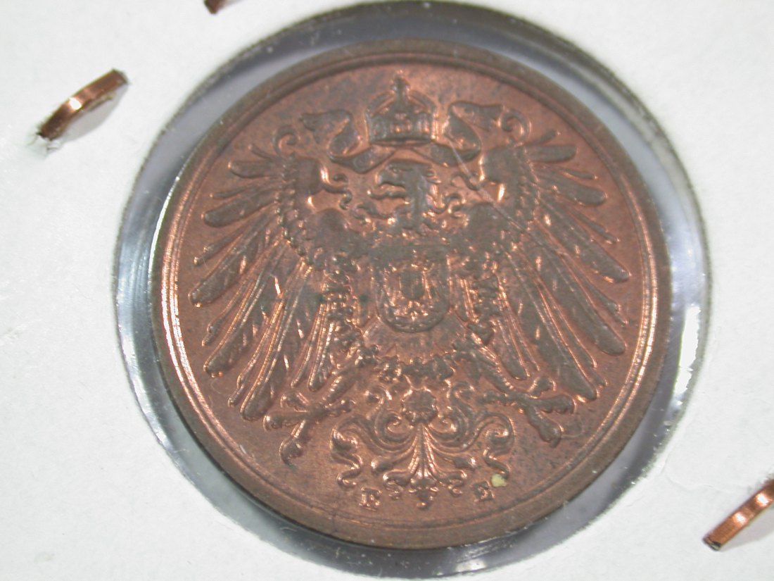  A002 KR  2 Pfennig  1908 E in f.st !!  Orginalbilder   