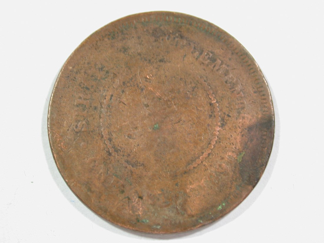  A003 Straits Settlements Victoria 1 Cent 1890 gering erh.  Orginalbilder   