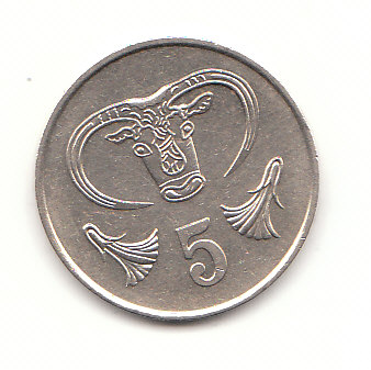 5 Mils Zypern 1977 (B782)   