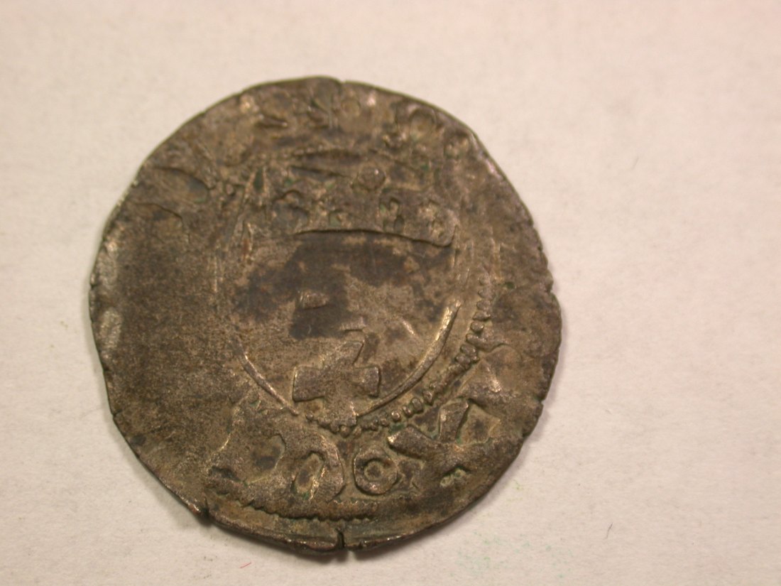 A102 Danzig kleine Silbermünze 1,14 Gramm sehr schön Orginalbilder