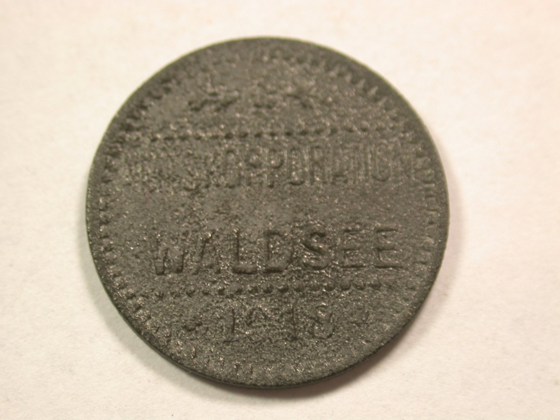  A102 Waldsee  5 Pfennig 1918 in ss  Orginalbilder   