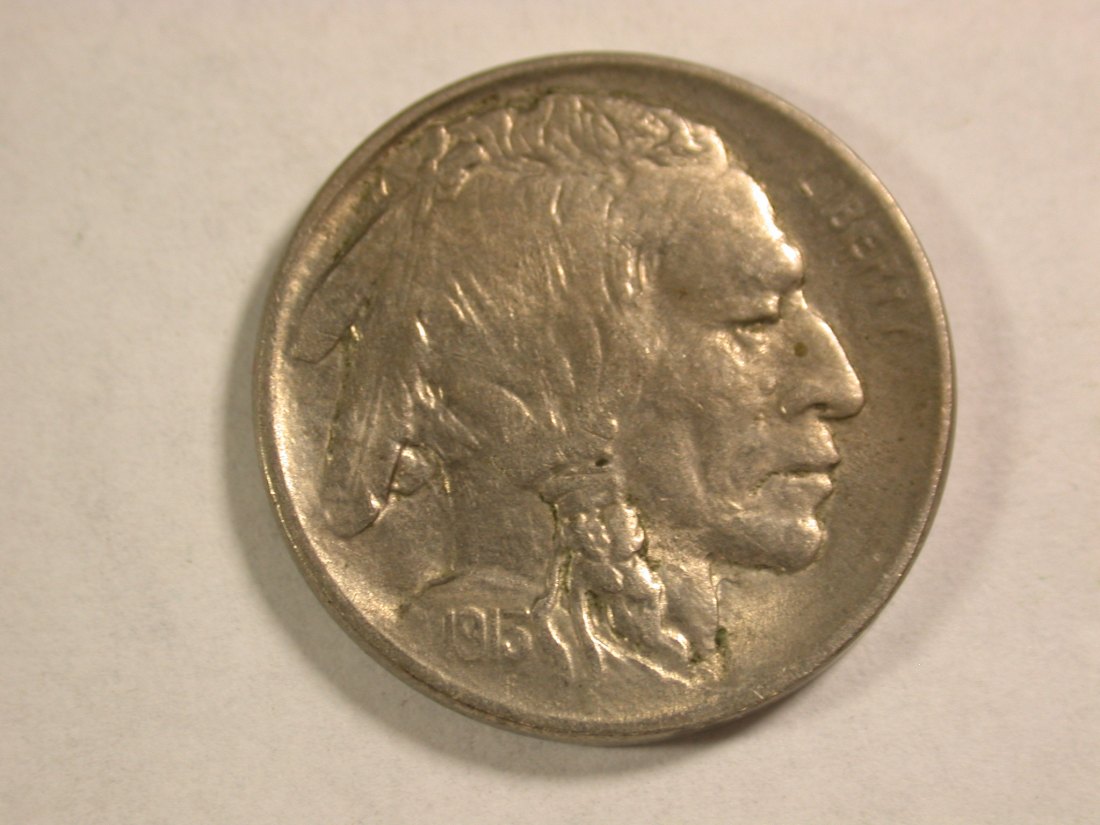 A103 USA half Dime 5 Cent 1913 Buffalo Nickel in vz (XF) Orginalbilder